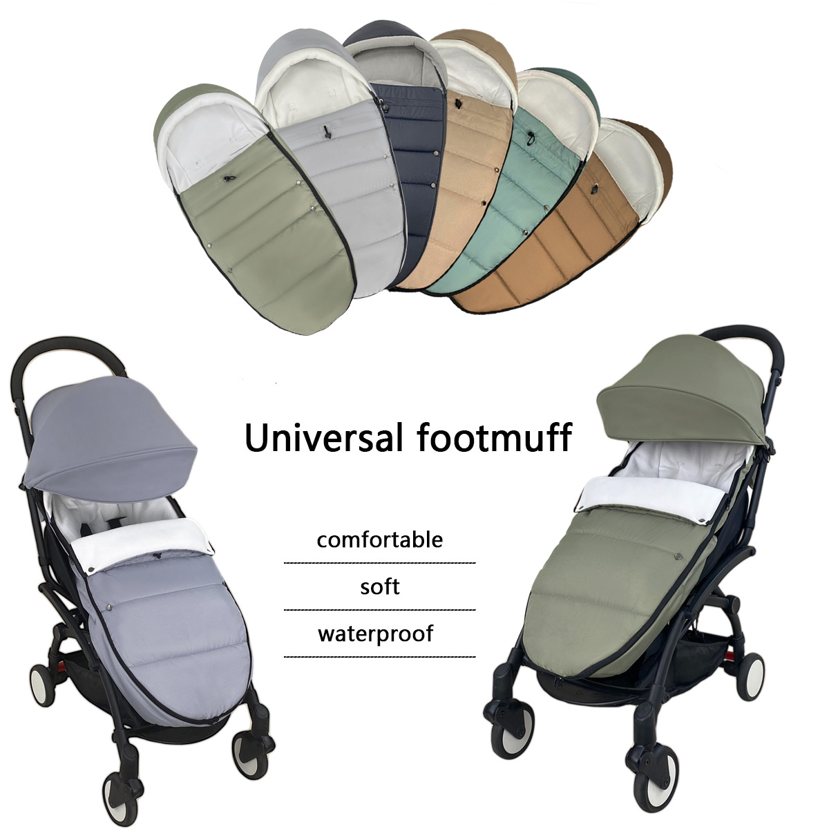 Stroller Rain Cover - Chancelière universelle pour poussette de bébé