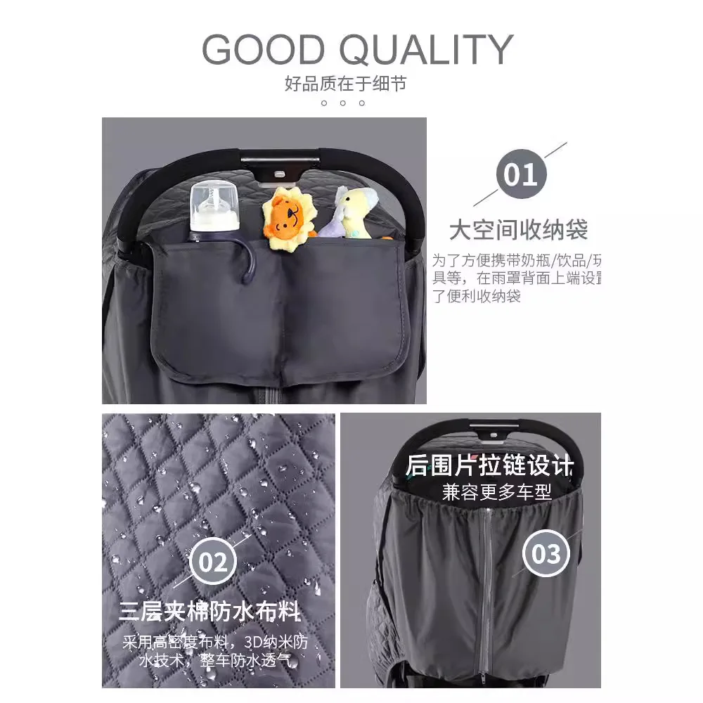 Housse de pluie pour poussette - Stroller Rain Cover avis et prix